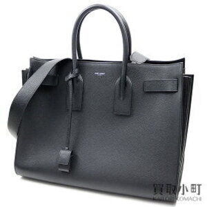SAINT LAURENT PARIS Sac de Jour Carryall Bag Grained Leather Shoulder Duffel